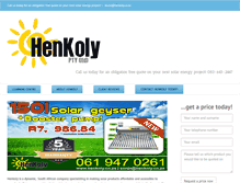 Tablet Screenshot of henkoly.co.za